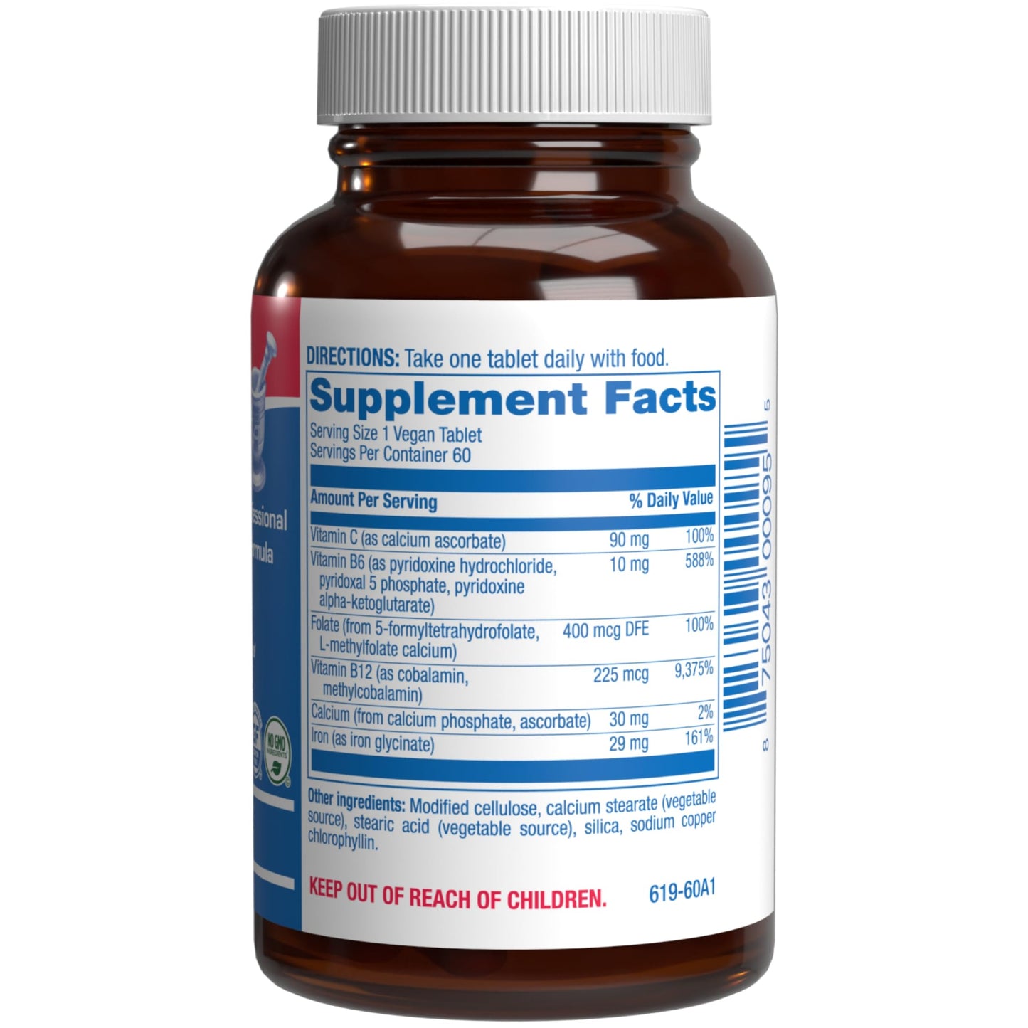 Anabolic Laboratories Slow Release Iron Supplement with Vitamin C Capsule, 60 Capsules