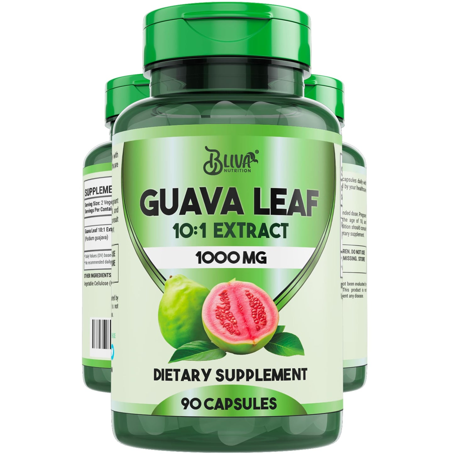 BLIVA NUTRITION Guava Leaf Extract Capsules 90 Capsules