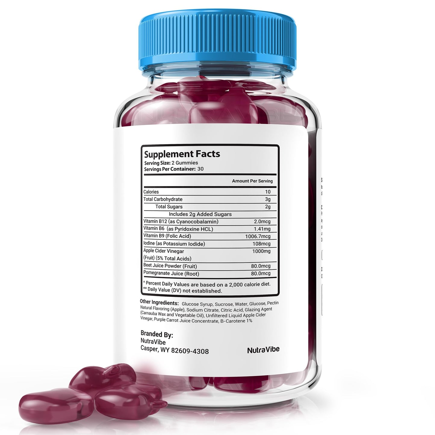 NutraVibe Revra Performance Gummies 60 Gummies