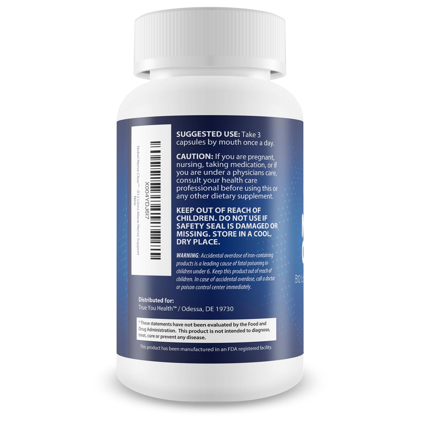 True You Health Nobel Nerve Clear Capsule 90 Count