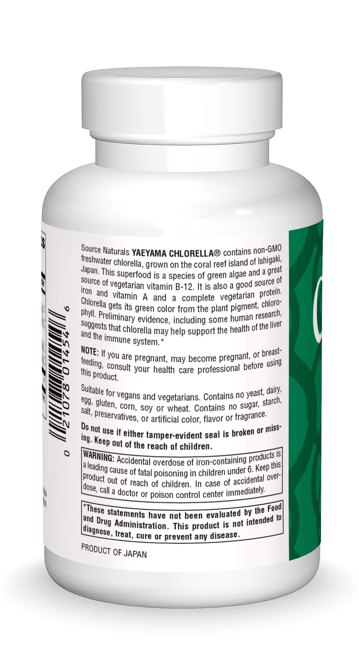 Source Naturals Yaeyama Chlorella Tablets 600