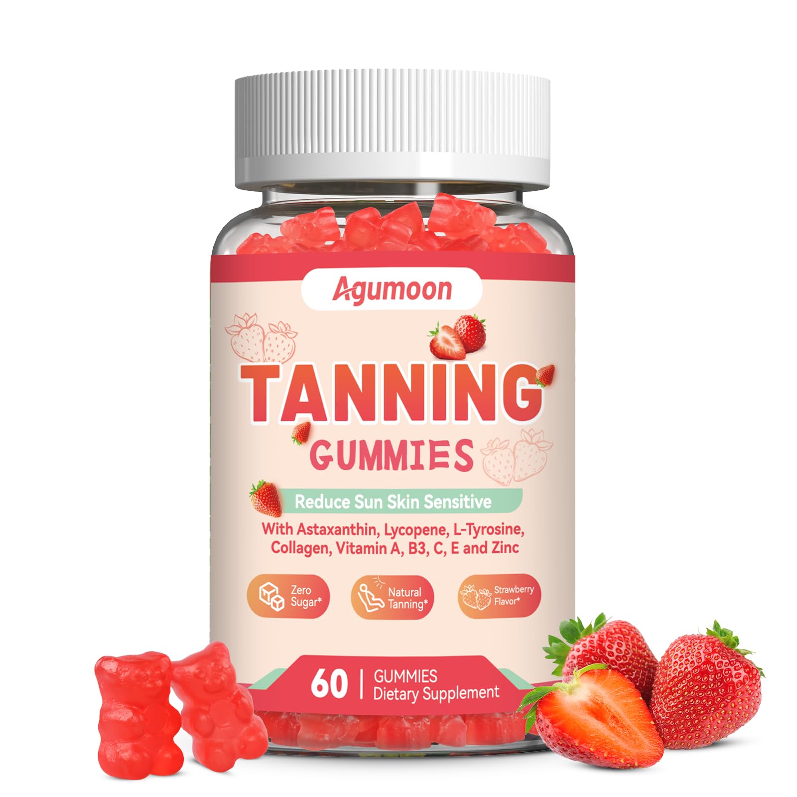 Agumoon Tanning Gummies 60 Gummies