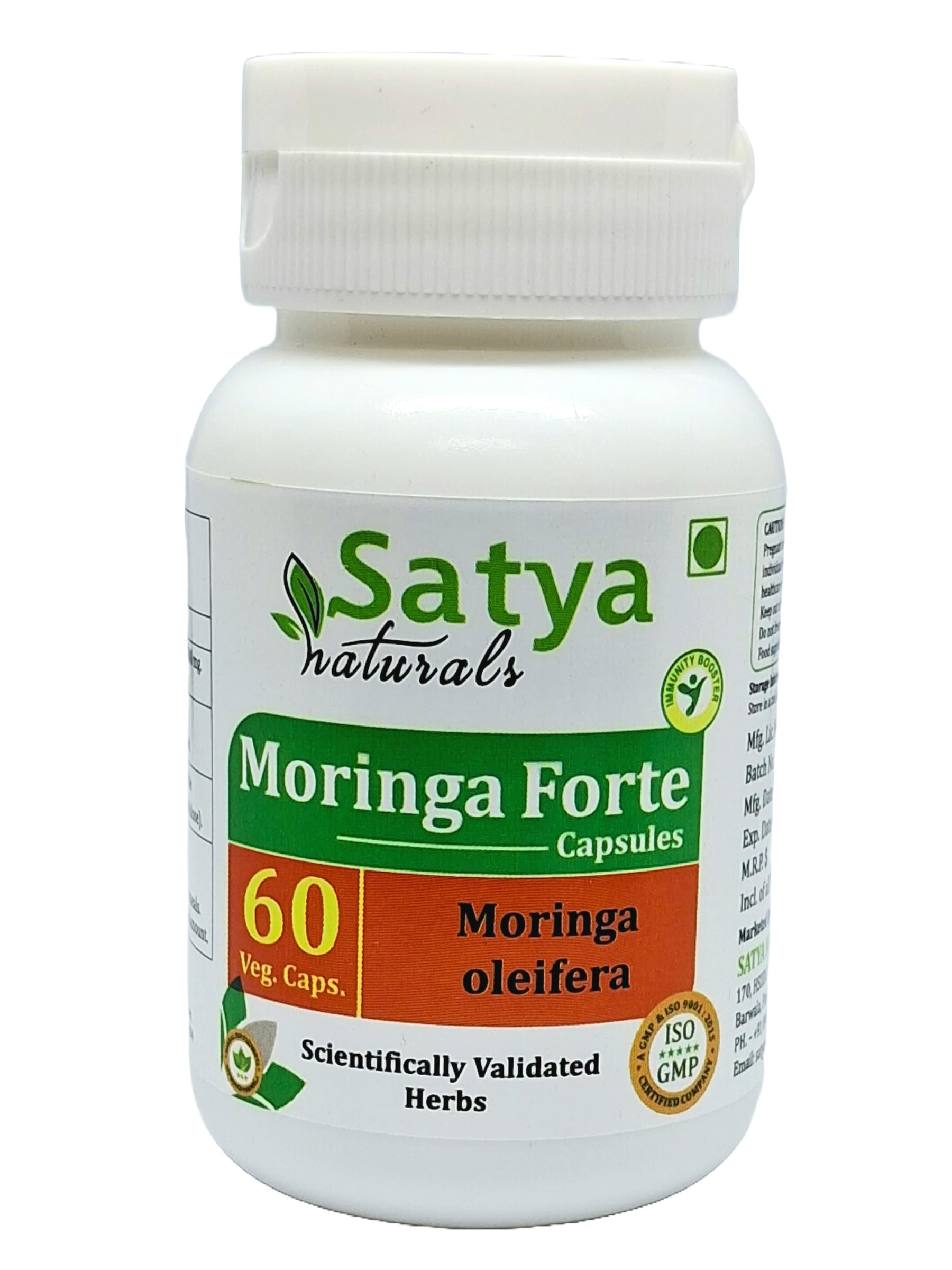 Satya Naturals Moringa Forte 500 mg Capsule, 60 Capsules