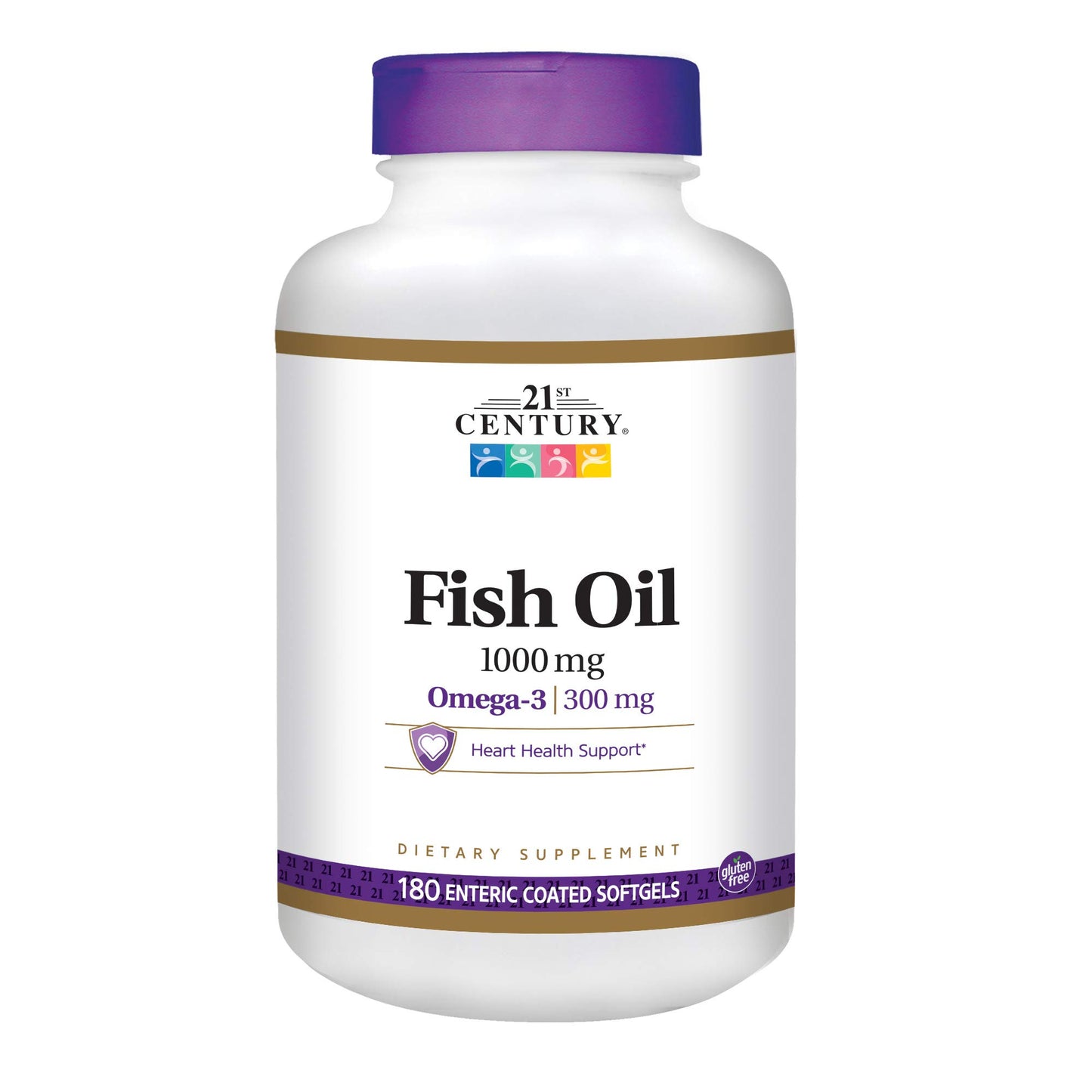 21st Century Fish Oil 1000 mg Enteric Coated Softgels 360