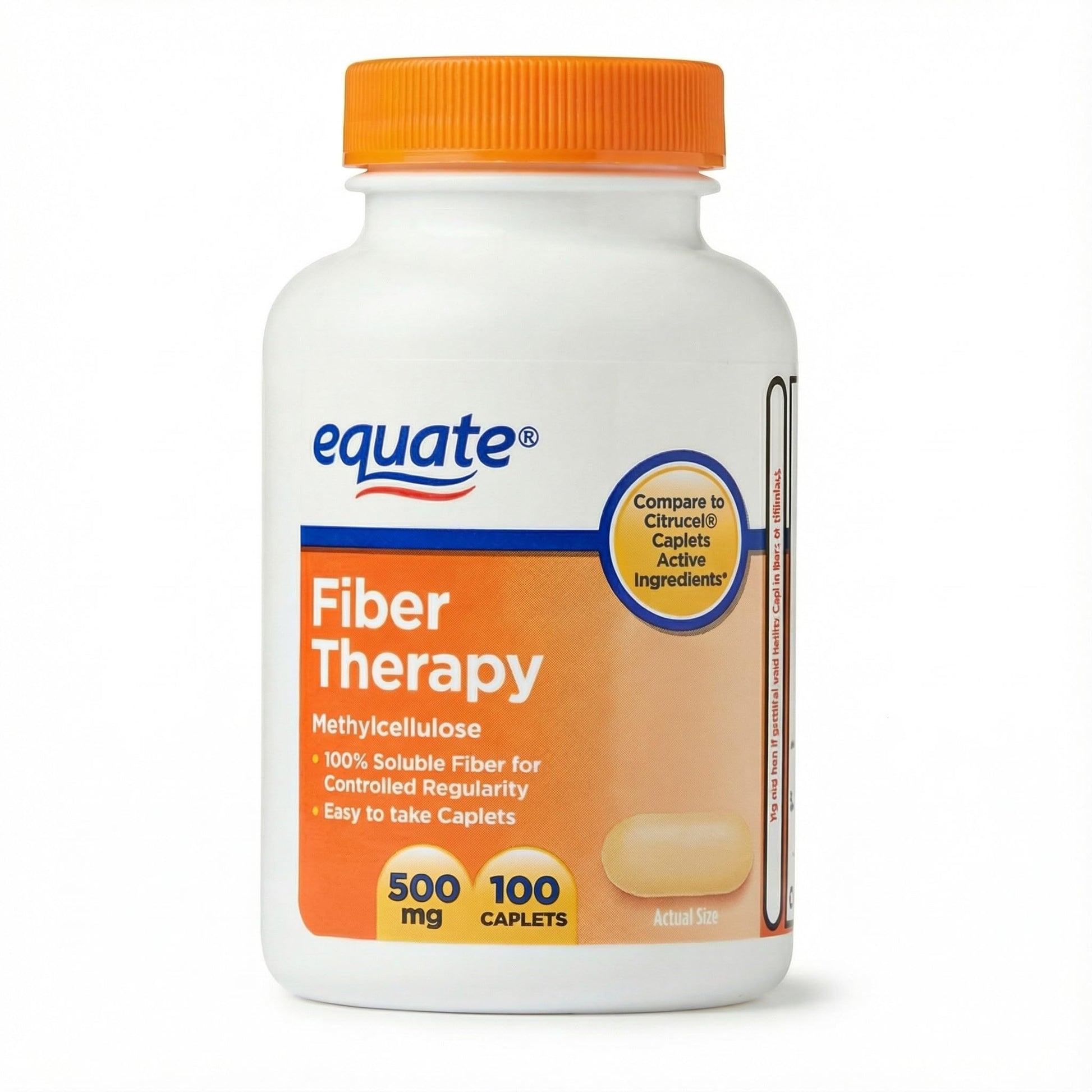 Generic Fiber Supplement Caplets 500 mg, 100 Count