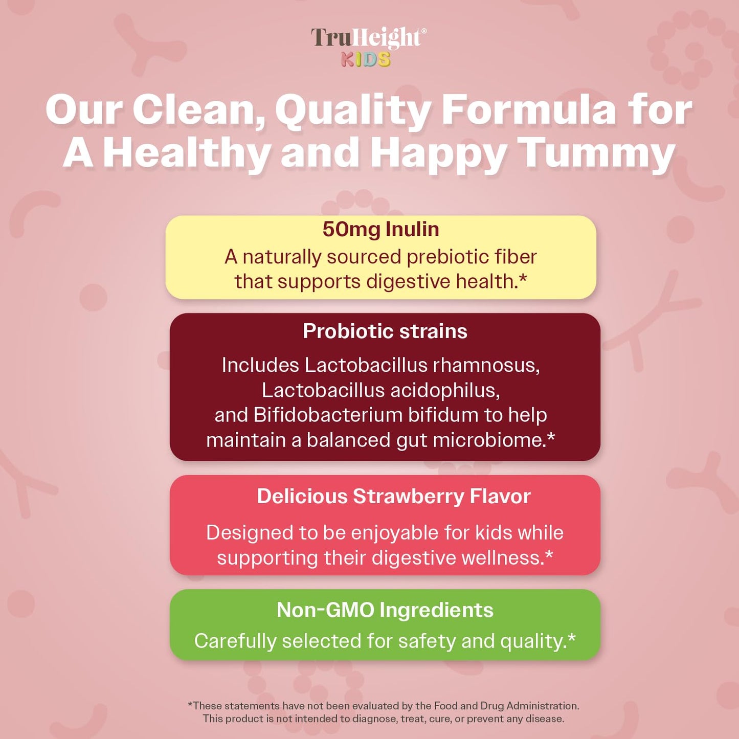 TruHeight Kids Prebiotic & Probiotic Gummies 180