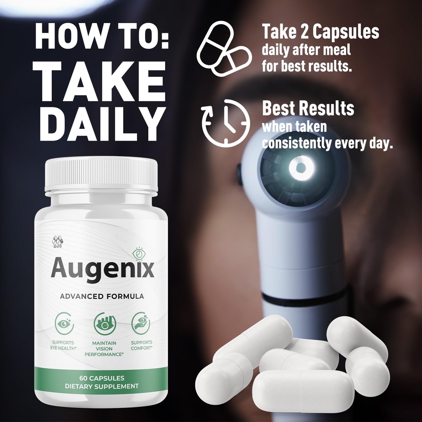 MJO Augenix Capsules, 120 Capsules