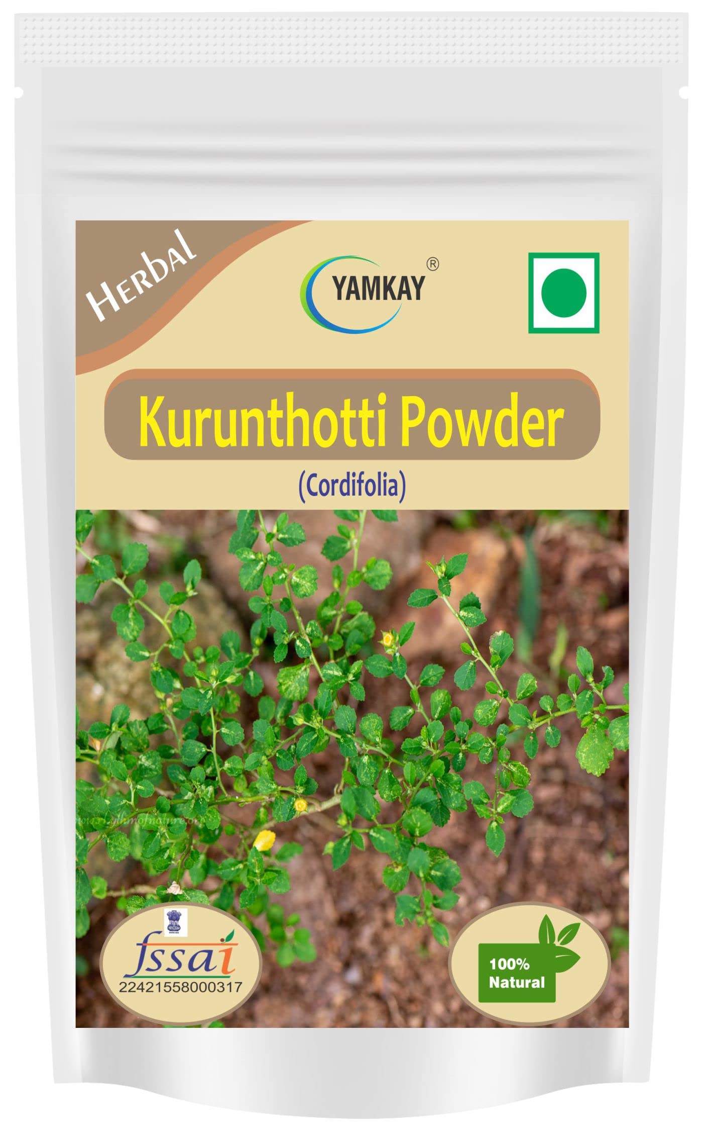 YAMKAY Kurunthotti Powder, 3.52 oz