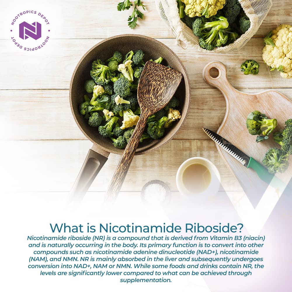 Nootropics Depot Nicotinamide Riboside Capsules 300mg, 30 Capsules