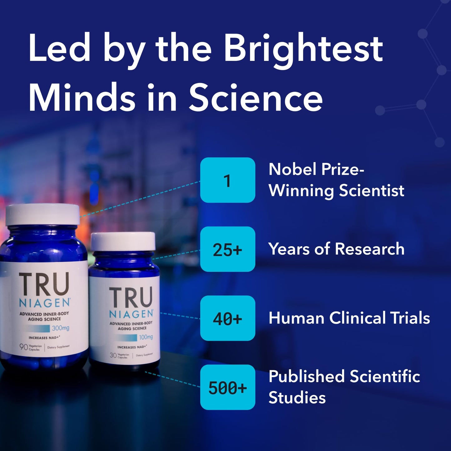 TRU NIAGEN Patented NAD Supplement 300mg Capsule 30 Capsules