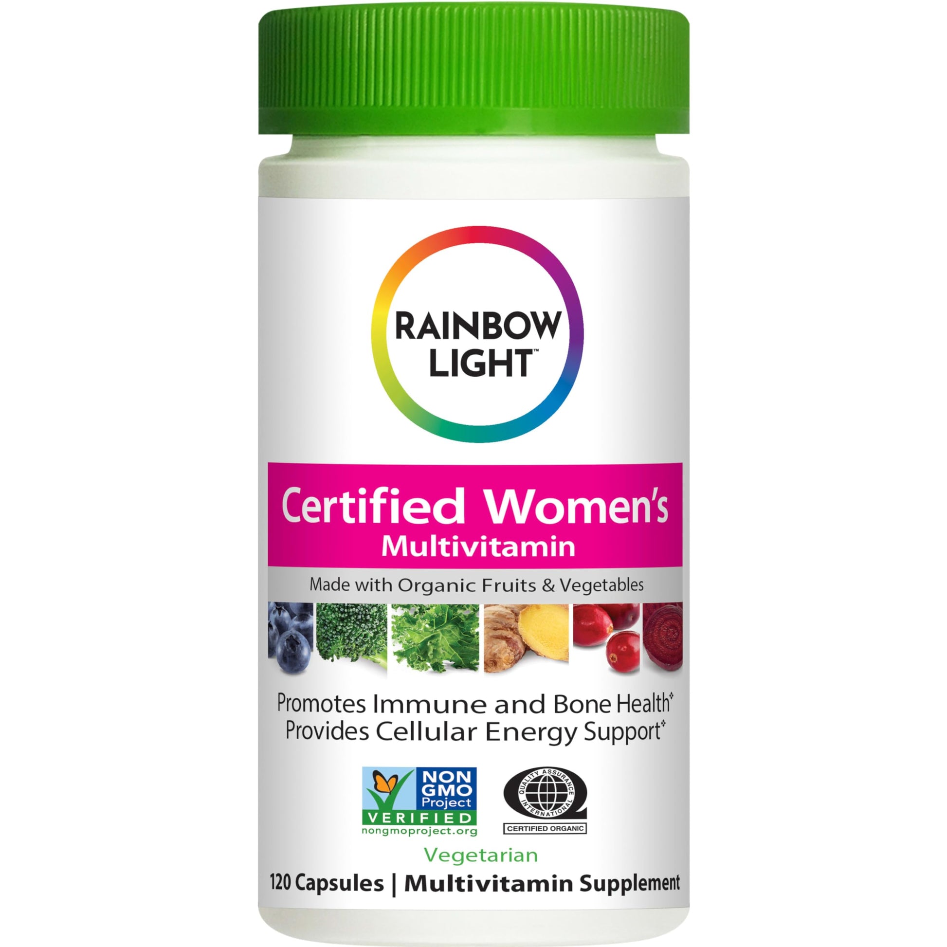 Rainbow Light Certified Women's Multivitamin Capsule, 120 Count