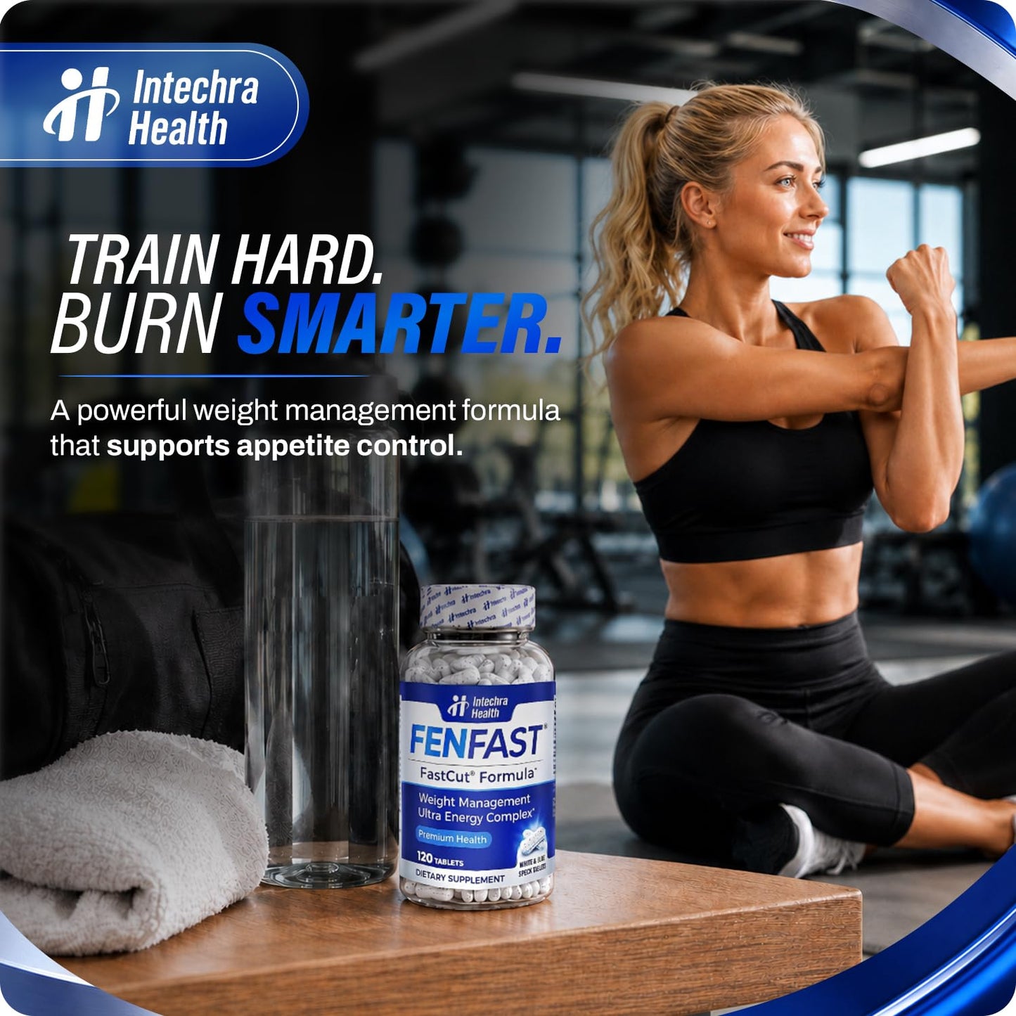 FASTCUT Intechra Health Diet Pills for Women & Men Advanced Thermogenic Formula 120 Tablets