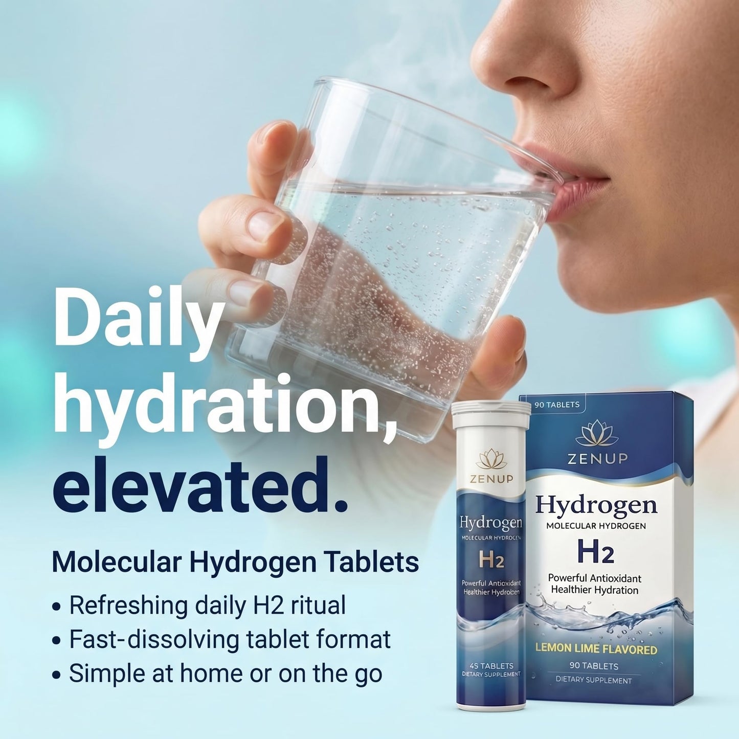 ZenUP Hydrogen Water Tablets 90 Tablets