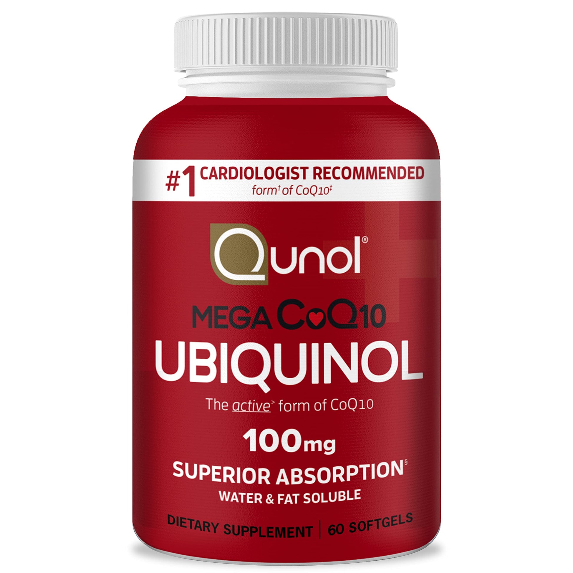 Qunol Ubiquinol CoQ10 100mg Softgels, 60 Count