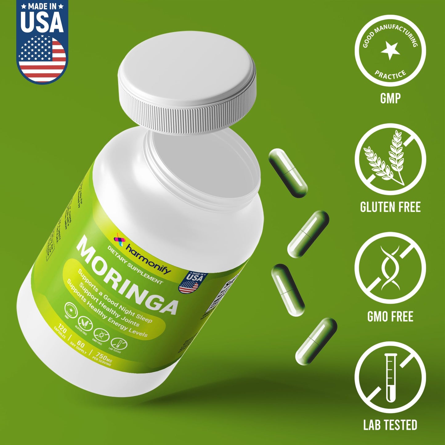 HARMONIFY Moringa Capsules 120 Capsules