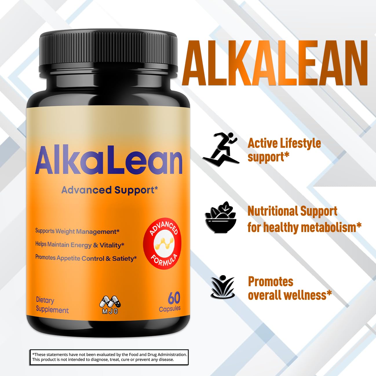 MJO Alkalean Capsules, 180 Capsules
