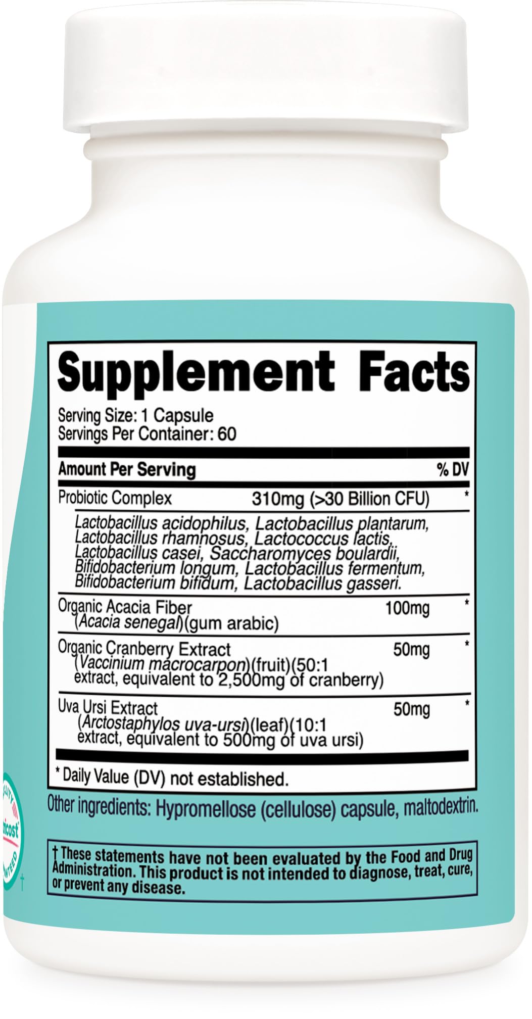 Nutricost Probiotic for Women 30 Billion CFU 60 Capsules
