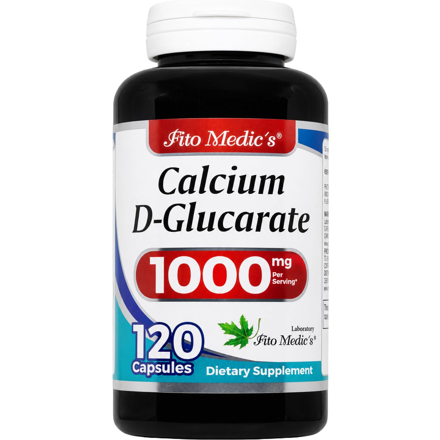 FITO MEDIC'S Calcium d-glucarate 1000mg Capsule, 120 Count