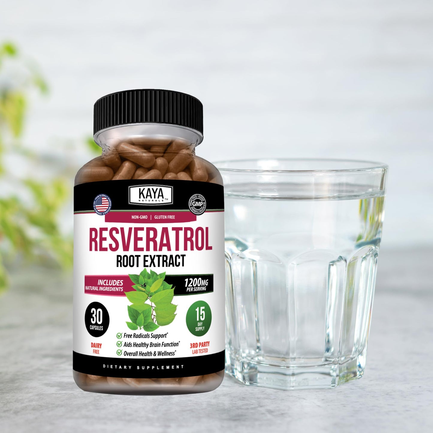 Kaya Naturals Resveratrol 30 Capsules