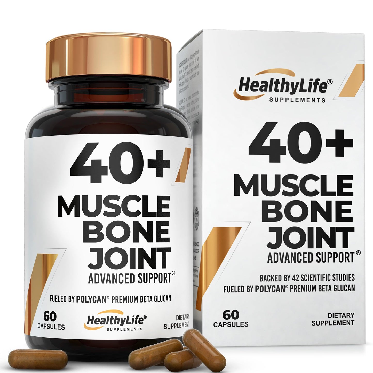 40+ MUSCLE BONE JOINT ADVANCED SUPPORT Muscle Bone Joint Support 60 Capsules