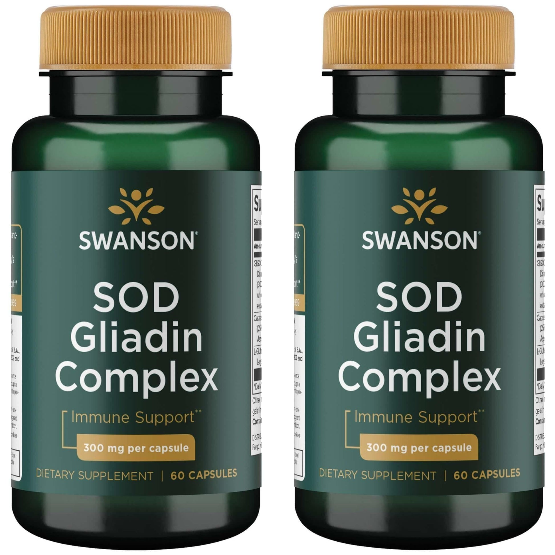 Swanson Sod Gliadin Complex 300 mg Capsules, 120 Count