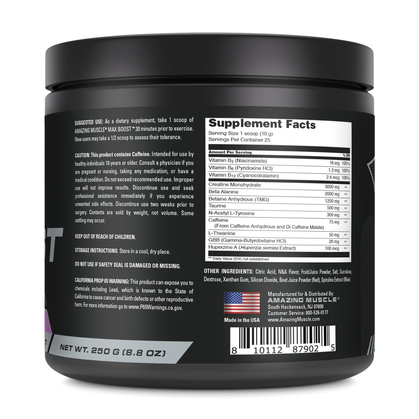 Amazing Muscle Max Boost Powder 8.8 Ounce