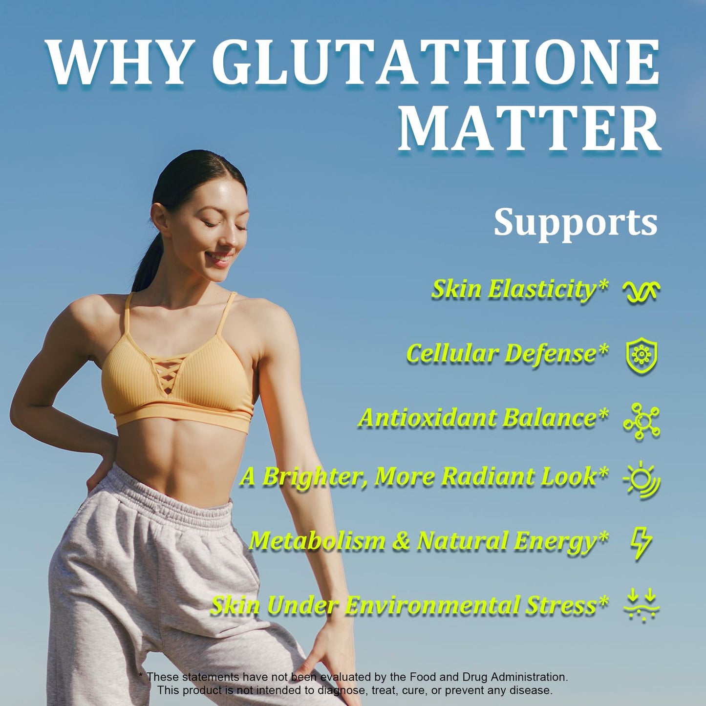 Klieop Liposomal Glutathione Supplement with Glutora (800mg), Vitamin C, NAC & Alpha-Lipoic Acid Capsule, 60 Count