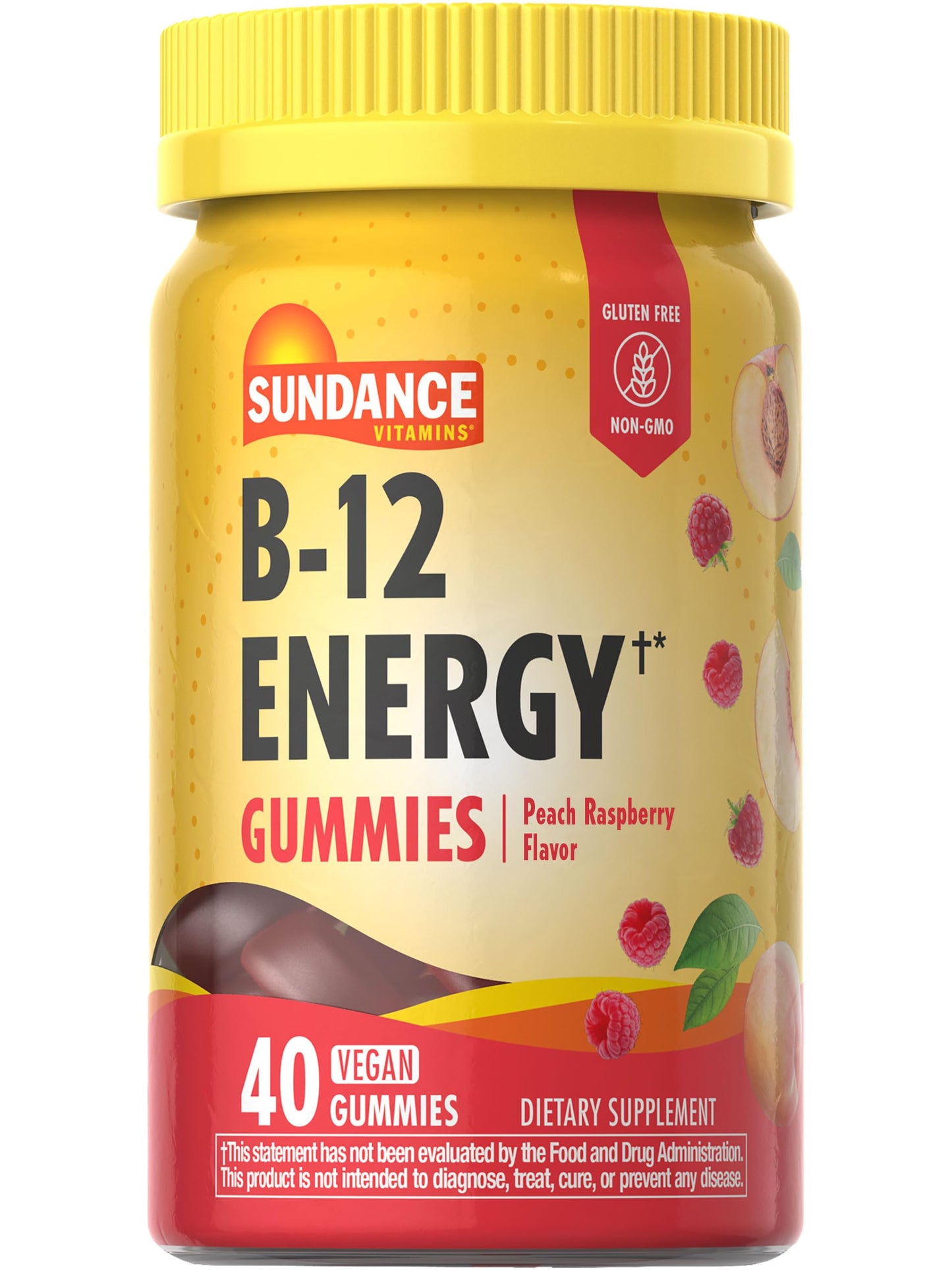 Sundance Vitamin B-12 Energy Gummies, 40 Count
