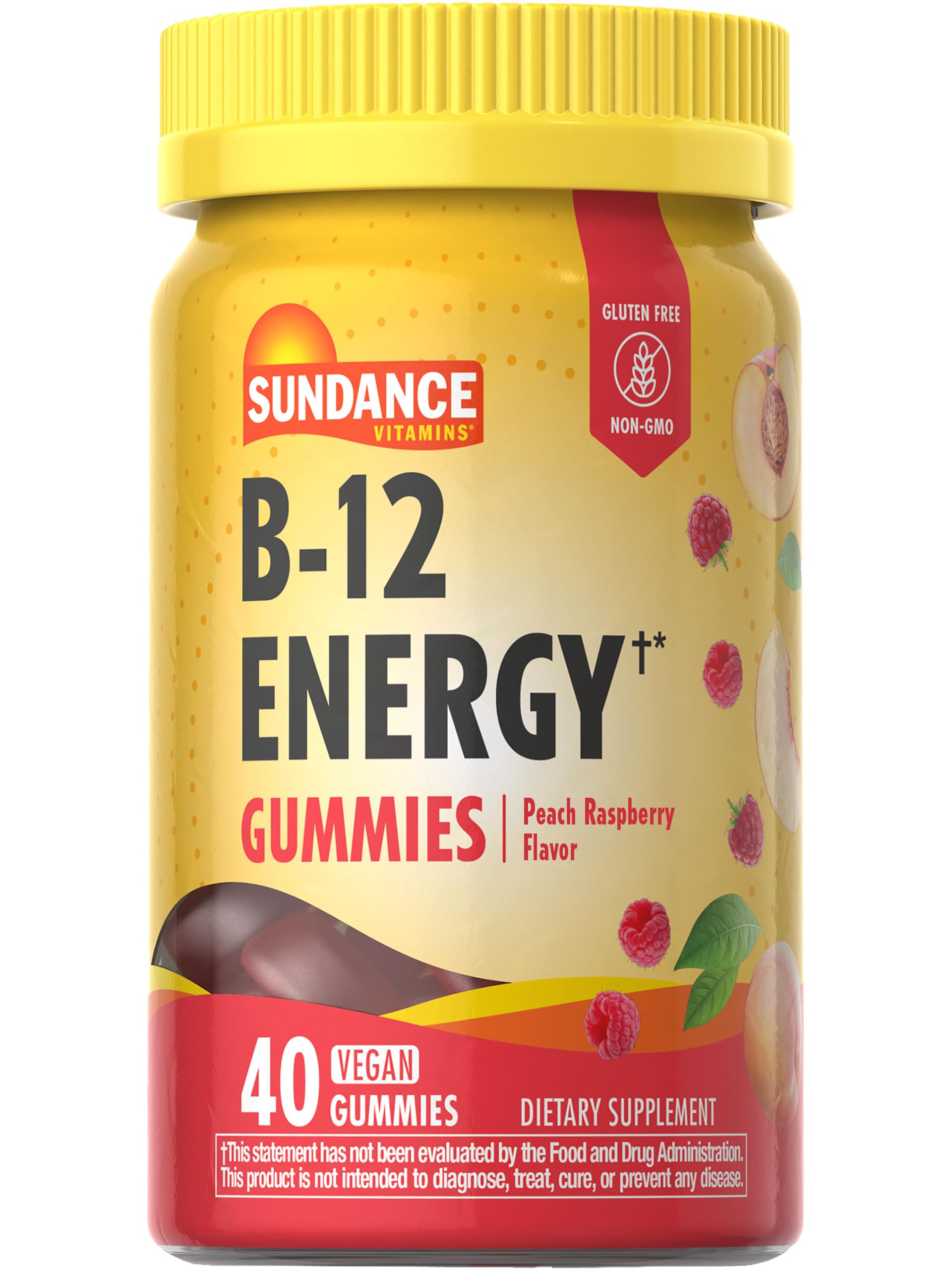 Sundance Vitamin B-12 Energy Gummies, 40 Count