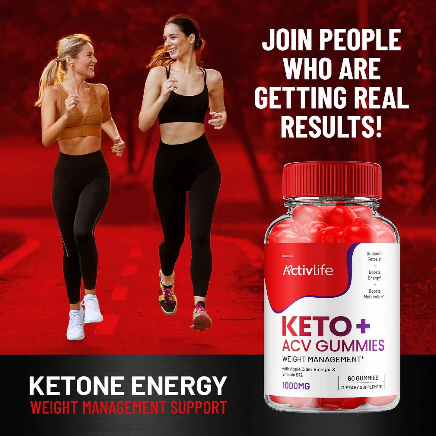Indelo ActivLife Keto ACV Gummies 300 Gummies