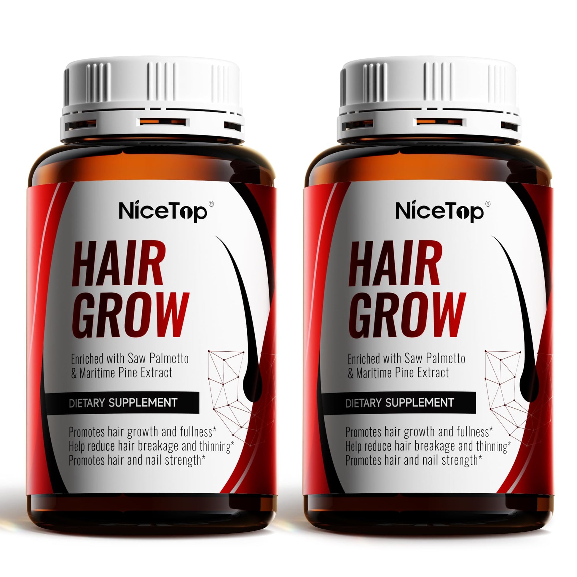 NiceTop Hair Growth Supplement Softgel 60 Count