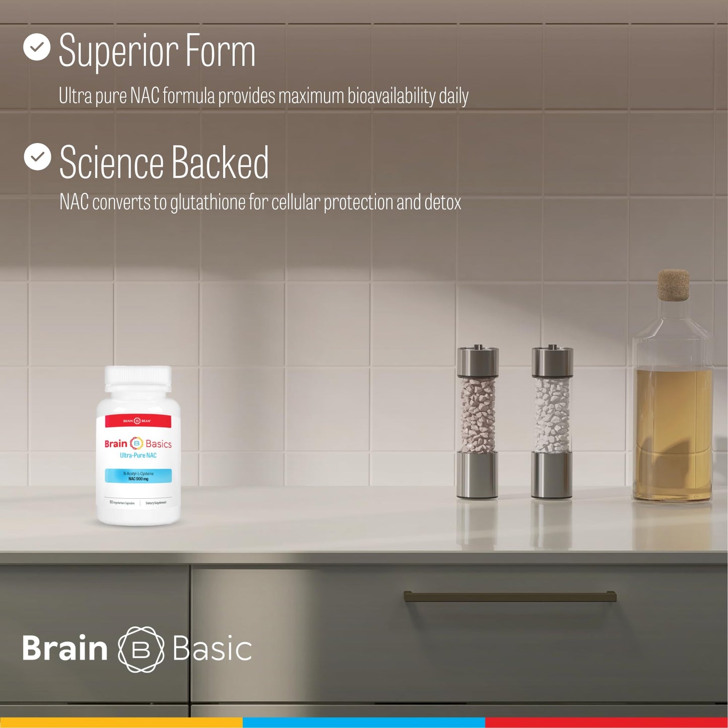 Brain Bean Brain Basics Ultra NAC 90 Capsules