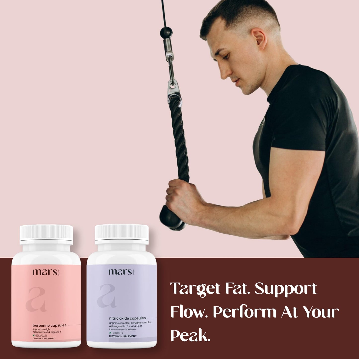 Mars by GHC NitroBurn Combo: Powered by Nitric Oxide & Himalayan Berberine Capsules, 2 Count