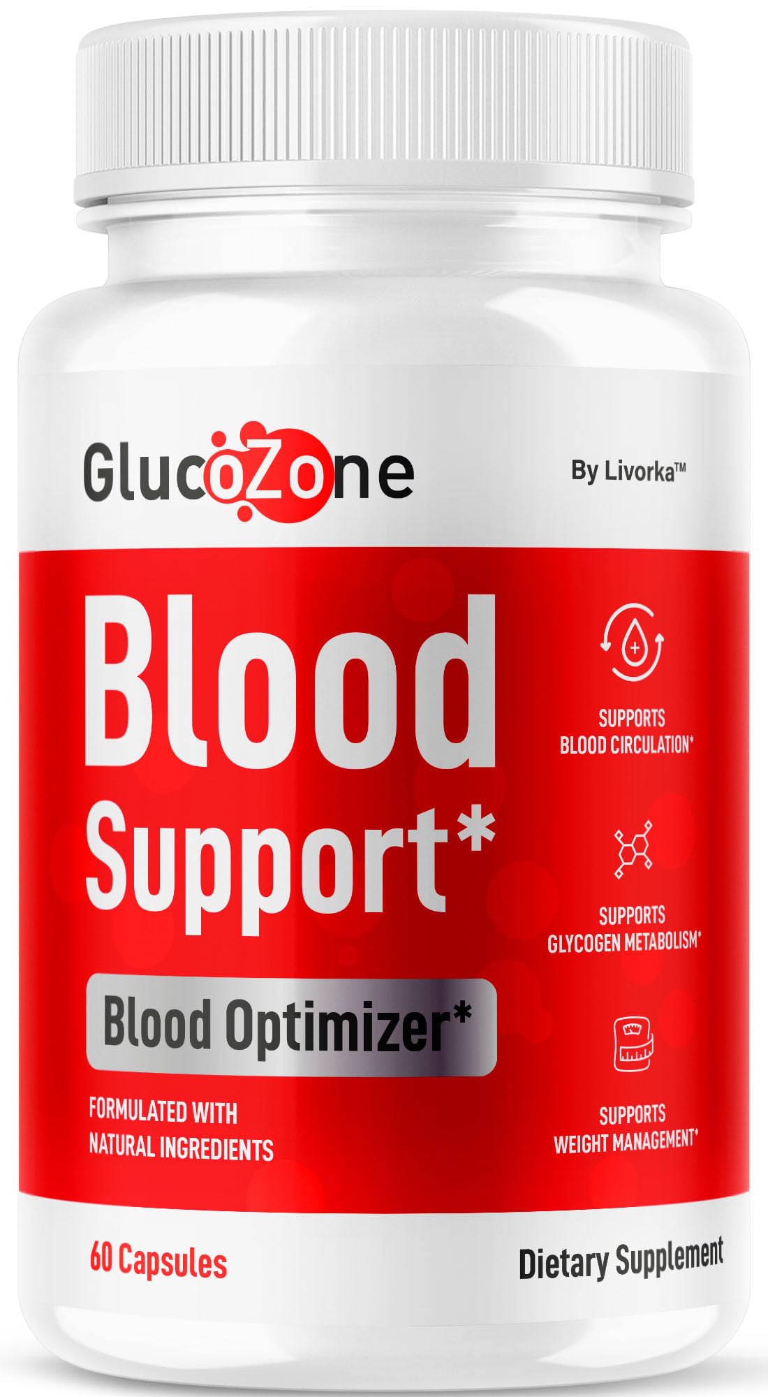 LIVORKA GlucoZone Blood Support Capsules, 60 Count