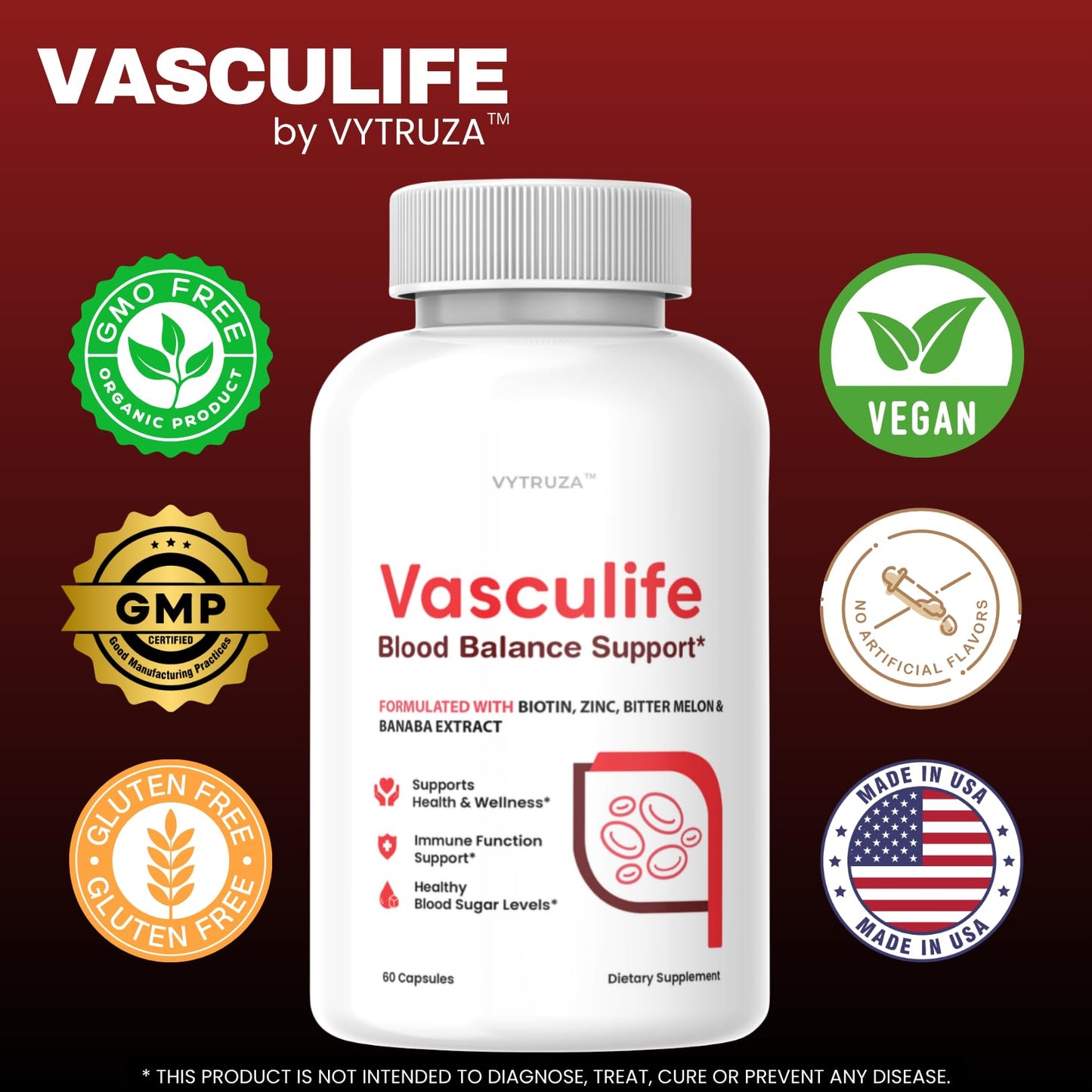 VYTRUZA Vasculife Blood Balance Support Capsules 60 Count