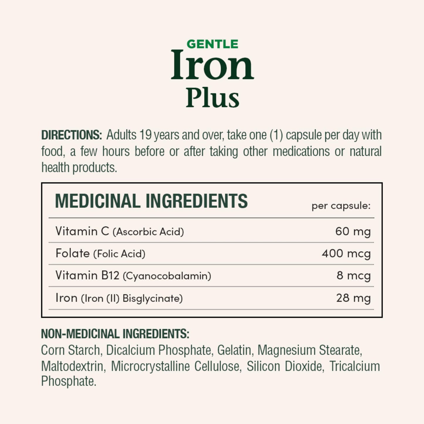 Nature's Bounty Gentle Iron Plus Capsules 150 Count