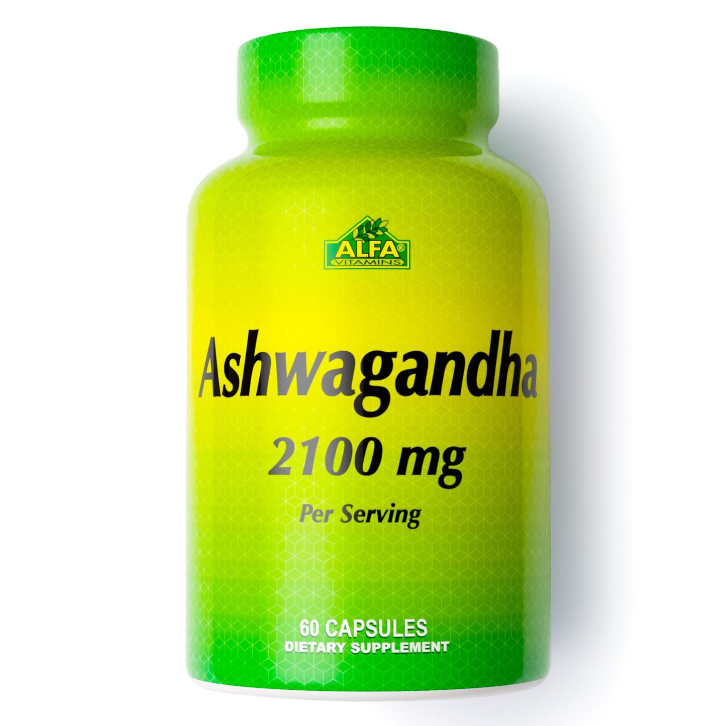 ALFA VITAMINS Ashwagandha Vitamin Supplement Capsule, 60 Count