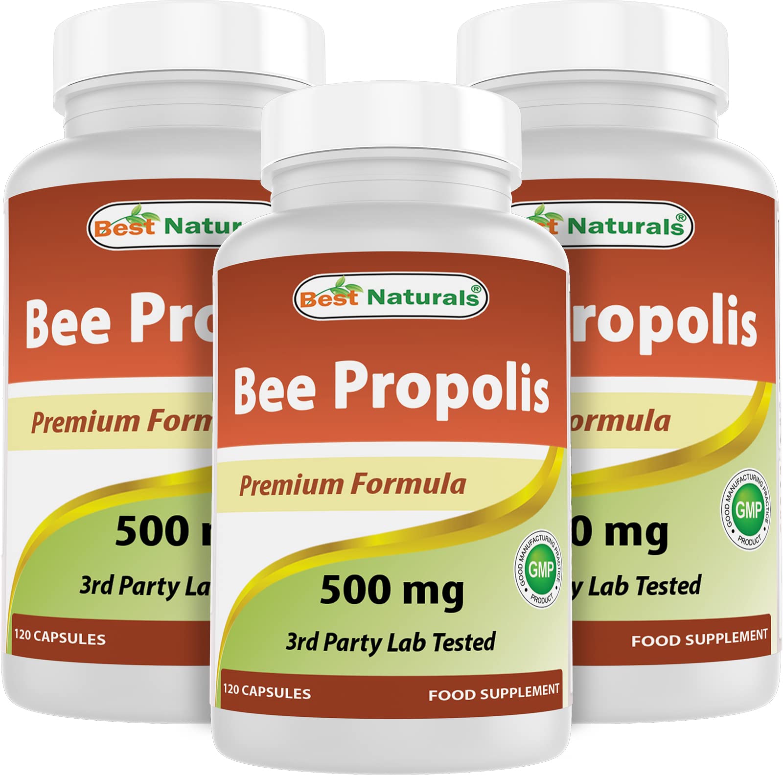 Best Naturals Bee Propolis 500 mg Capsules 360 Capsules