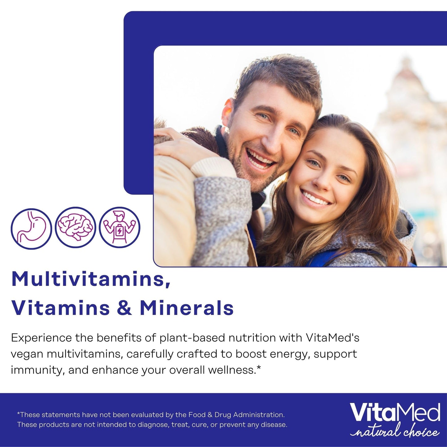 VitaMed Vita Forte Vegan Multivitamin with Probiotics, Digestive Enzymes & 42 Fruits & Vegetables Tablets, 60 Count