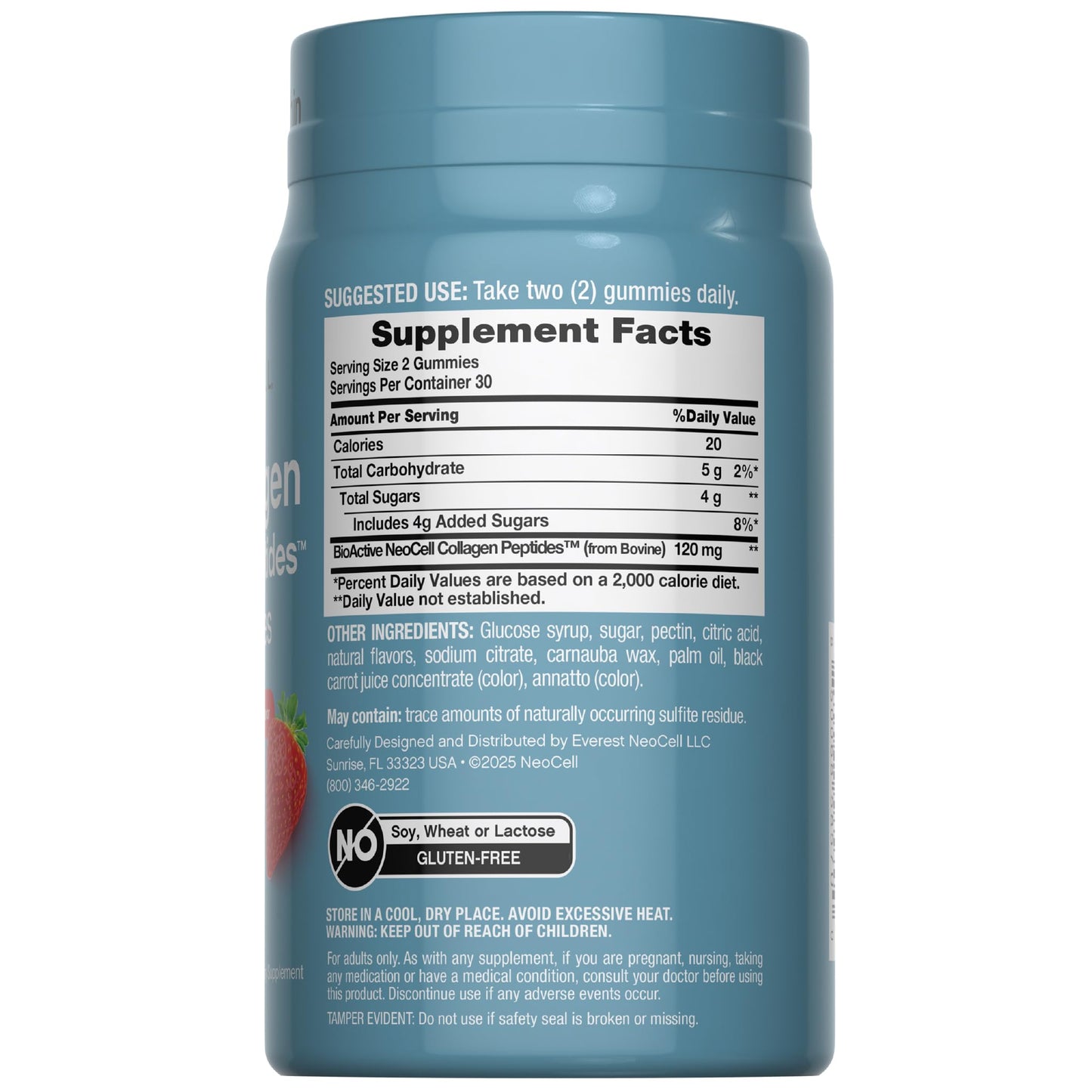 NeoCell Collagen Peptides Gummies 60 Count