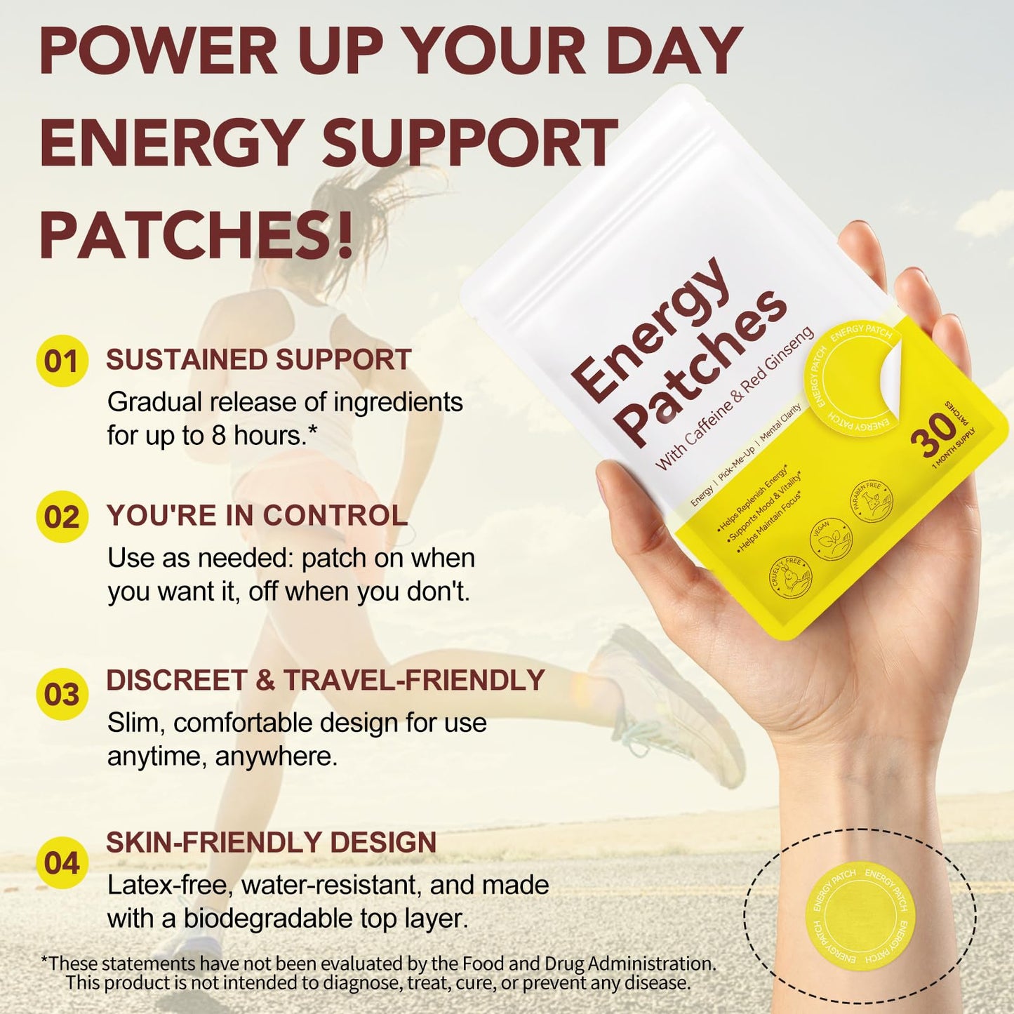 NBTREKTIE Energy Patches 30 Tablets