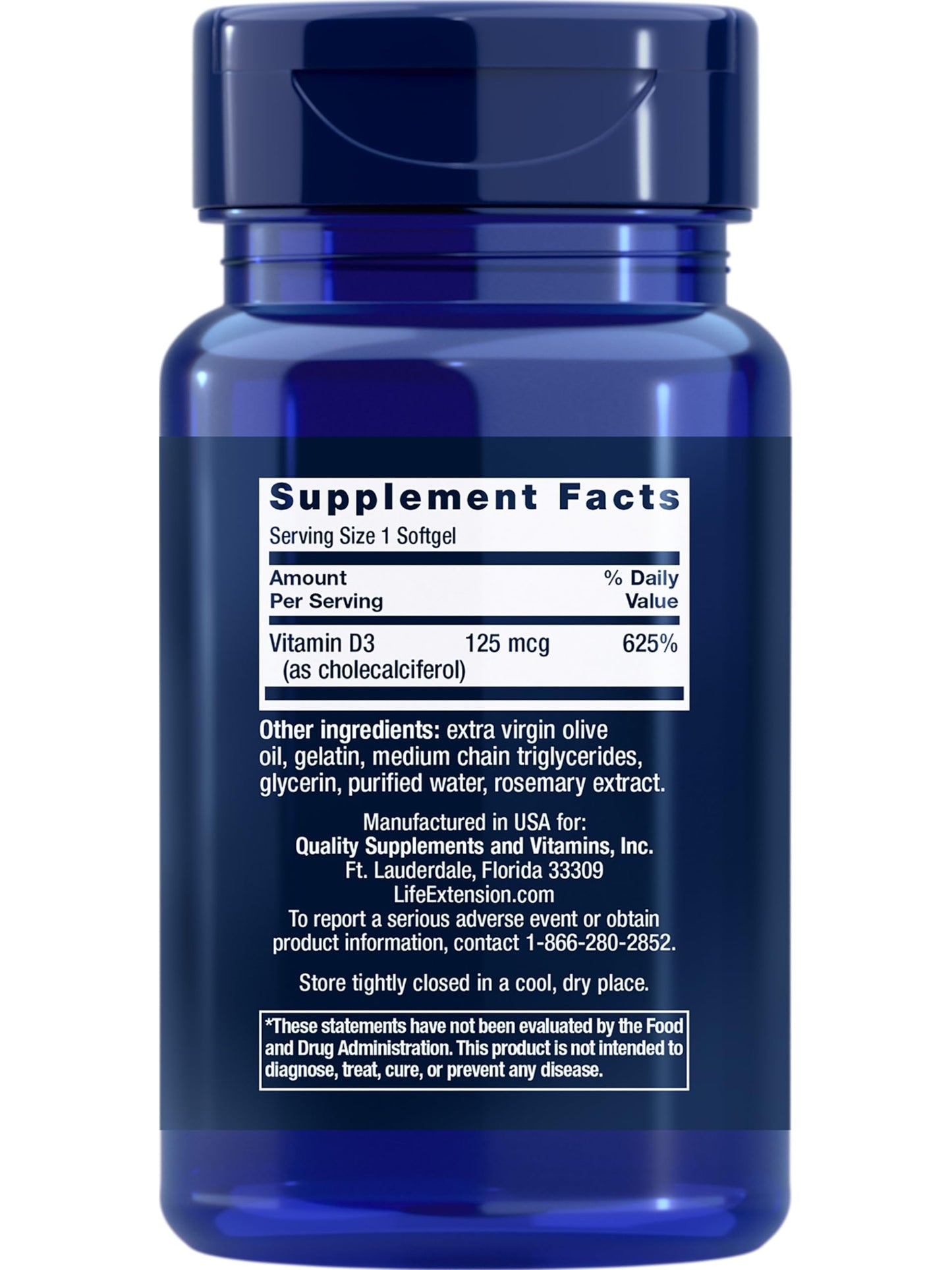 Life Extension CoQ10 and Vitamin D3 Softgels, 120 Softgels