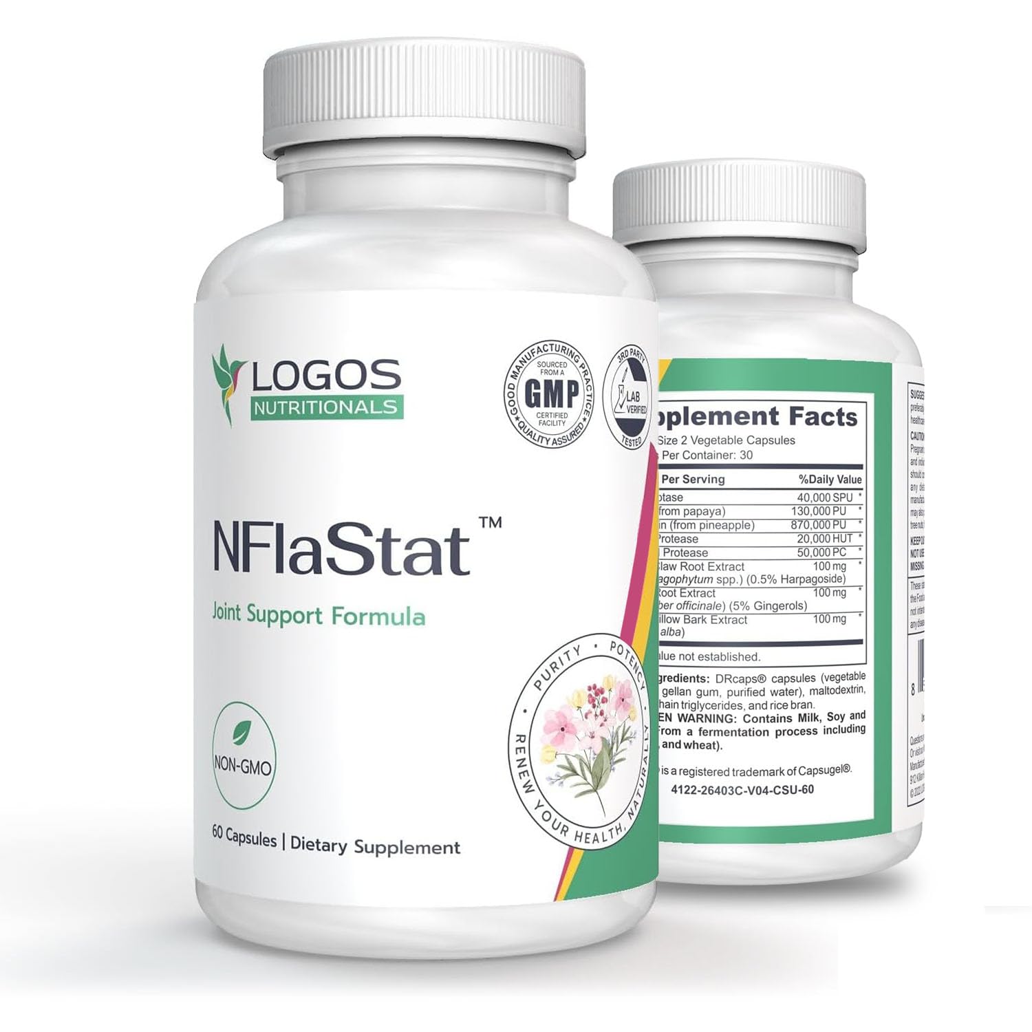 logos nutritionals NFlaStat 60 Capsules