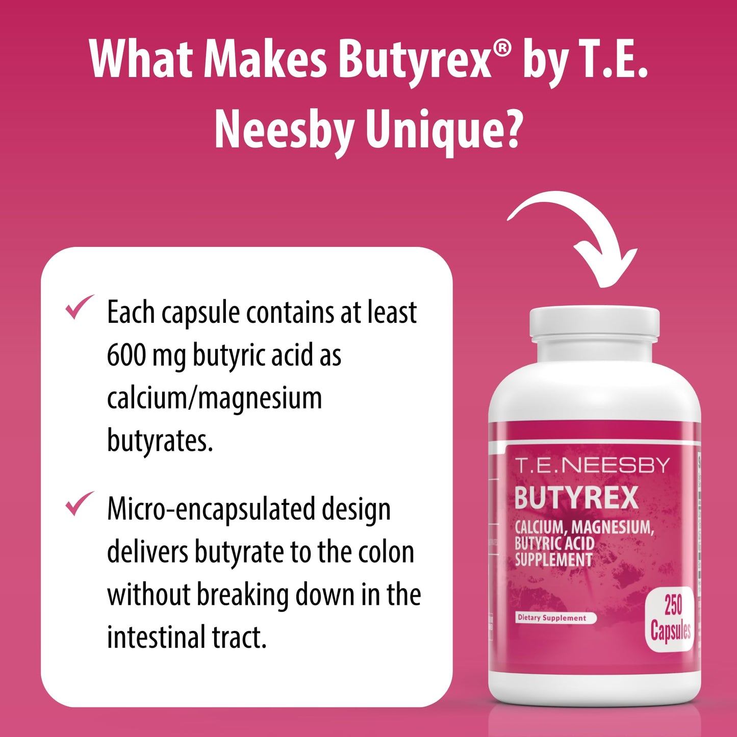 Jigsaw Health Butyrex by T.E.Neesby 250 Capsules