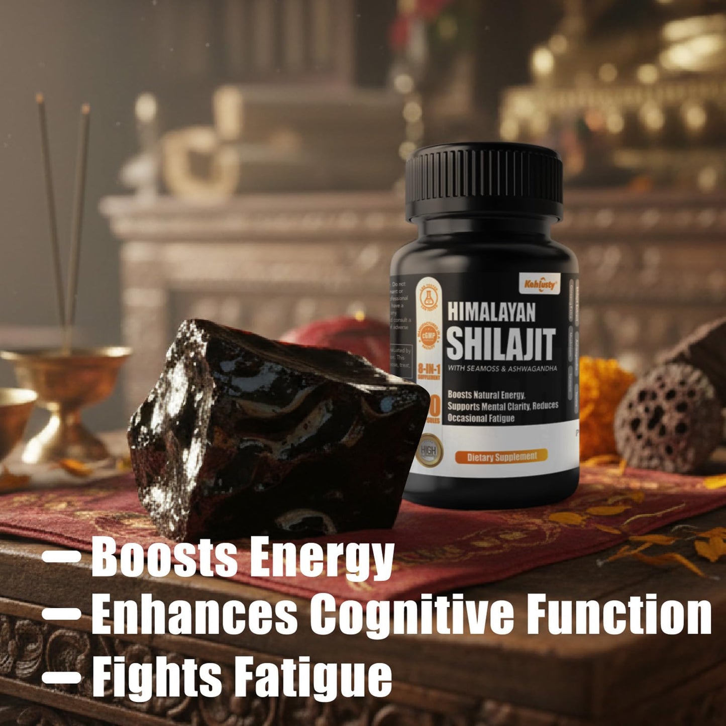 KEHLUSTY Shilajit Capsules, 60 Count
