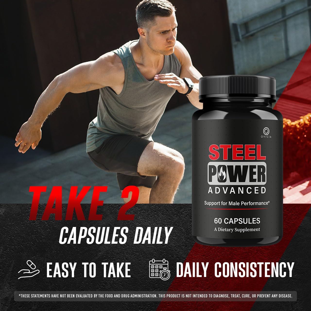 OVICIA Steel Power 120 Capsules