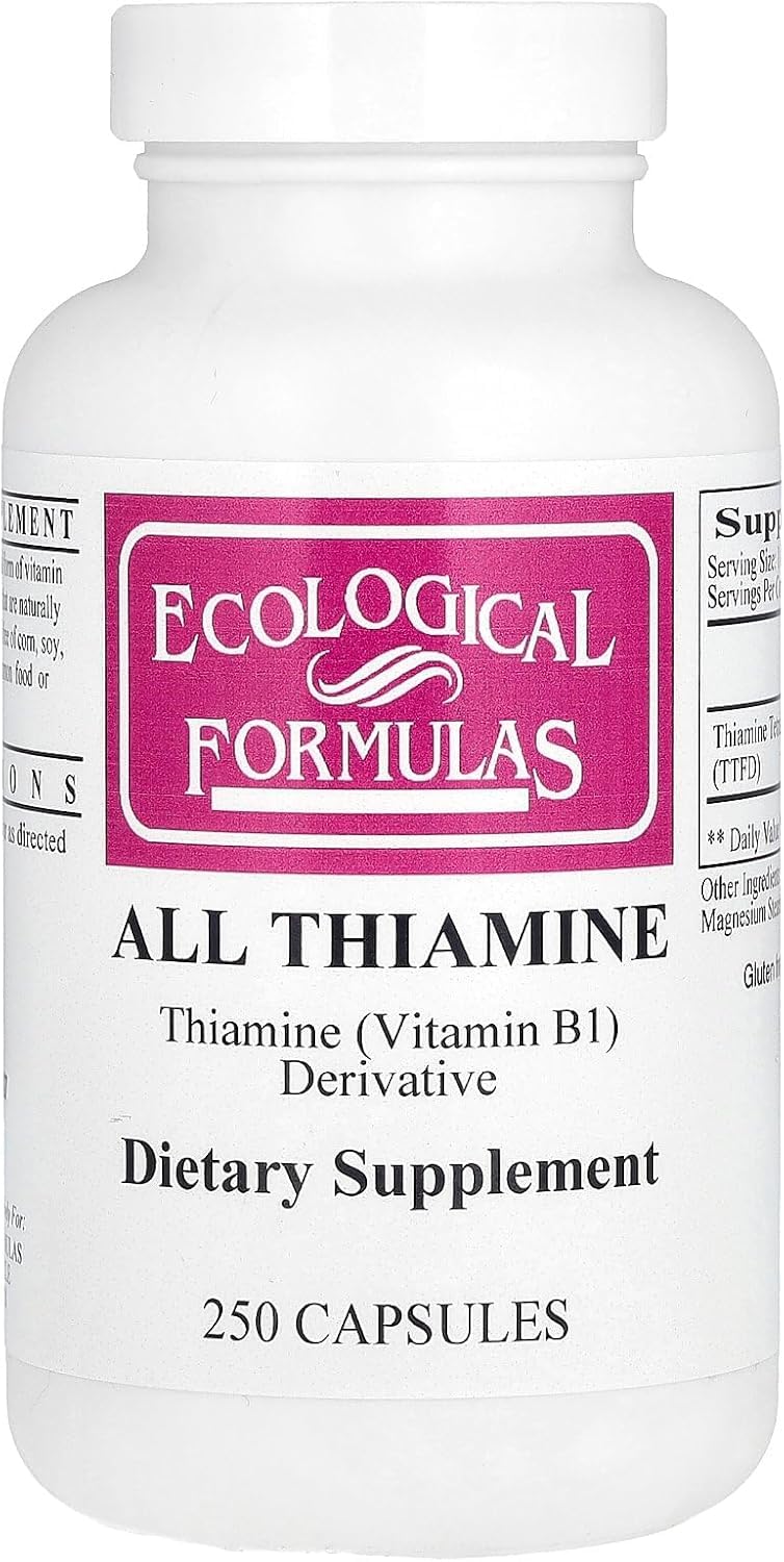 Ecological Formulas Allithiamine Vitamin B1 Capsule, 250 Count