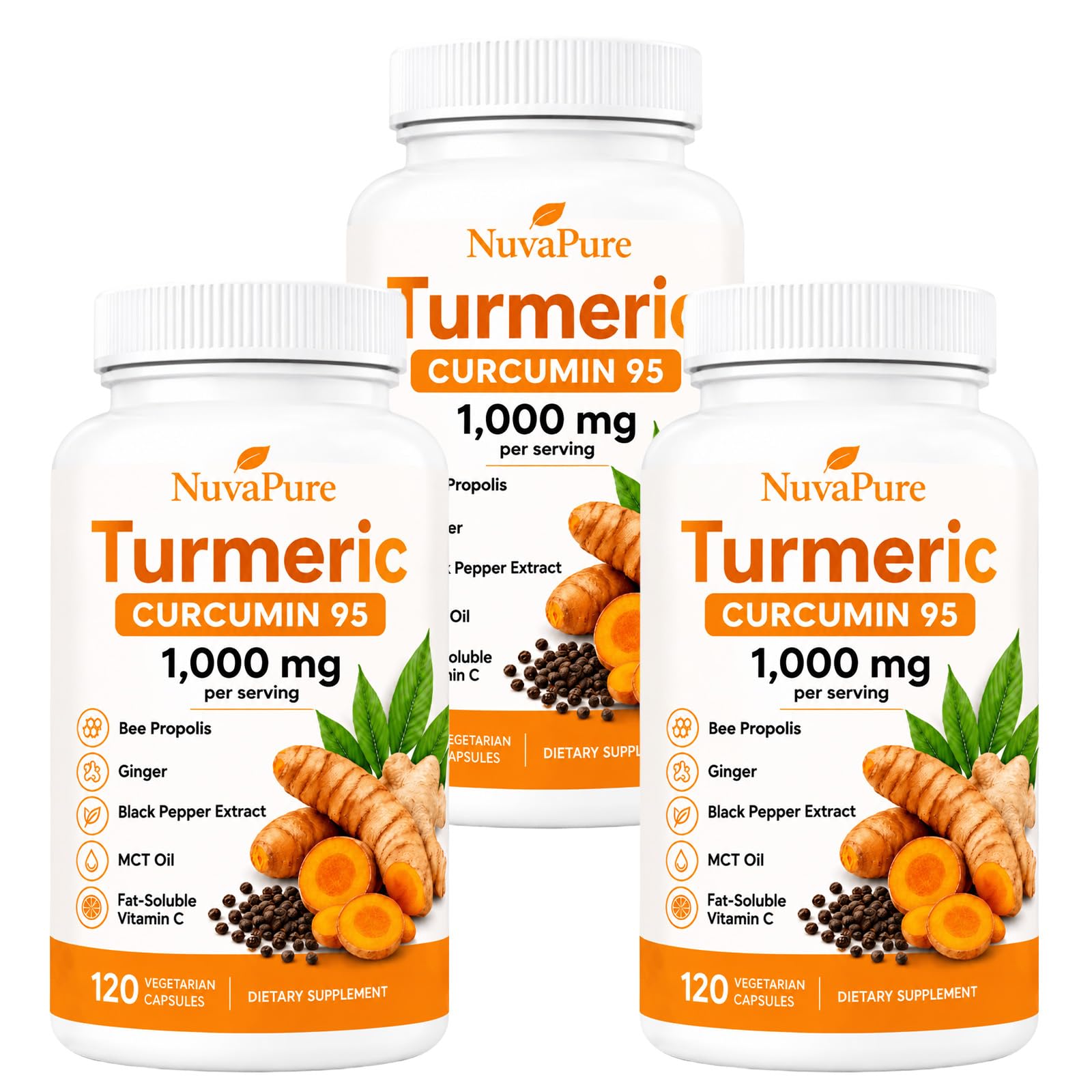 Chasingdre Nuvapure Turmeric with Black Pepper for Daily Wellness & Everyday Balance Softgel 1 Count