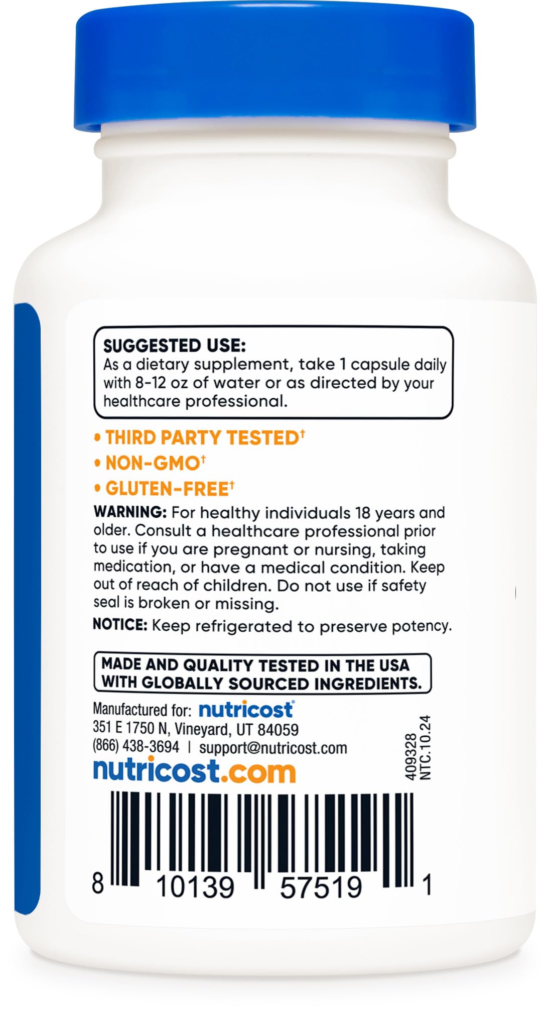 Nutricost Probiotic Complex 40 Billion CFU Capsules, 60 Count