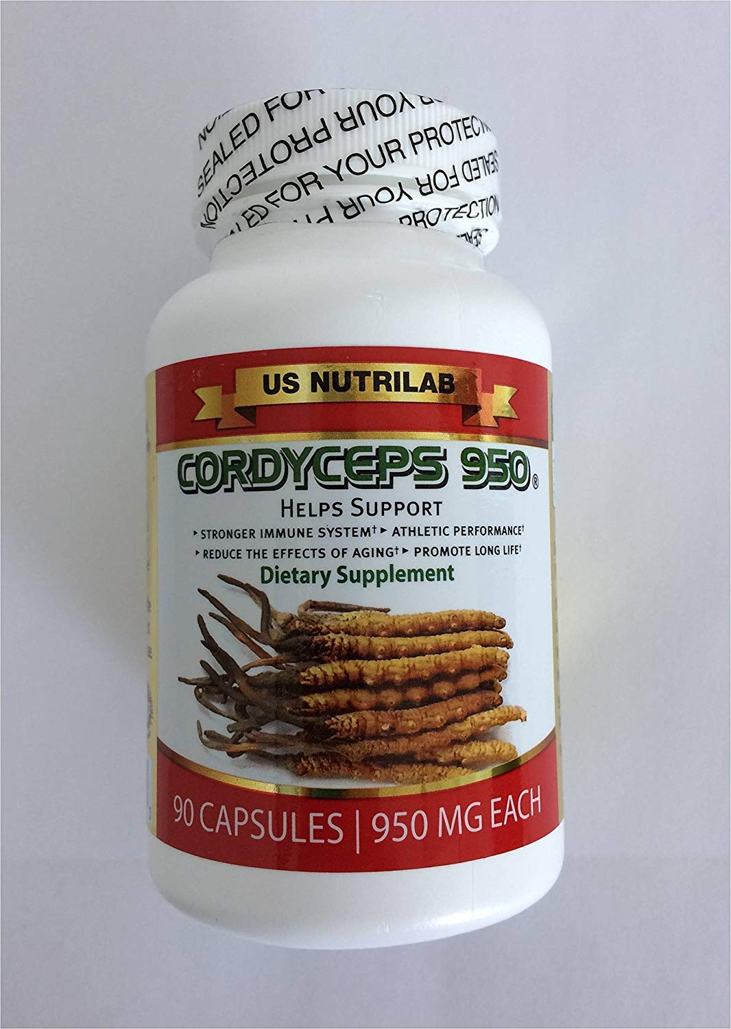 Cordyceps 950 USDA Organic Capsules, 90 Count
